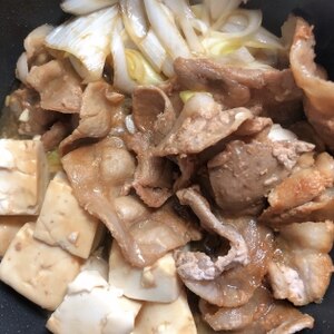 水切り不要♡煮るだけ8分♡無水♡肉豆腐